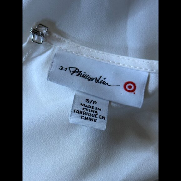 3.1 Phillip Lim x Target Sheer Blouse Small Womens Ruffle Chiffon Fabric Top - Picture 5 of 6